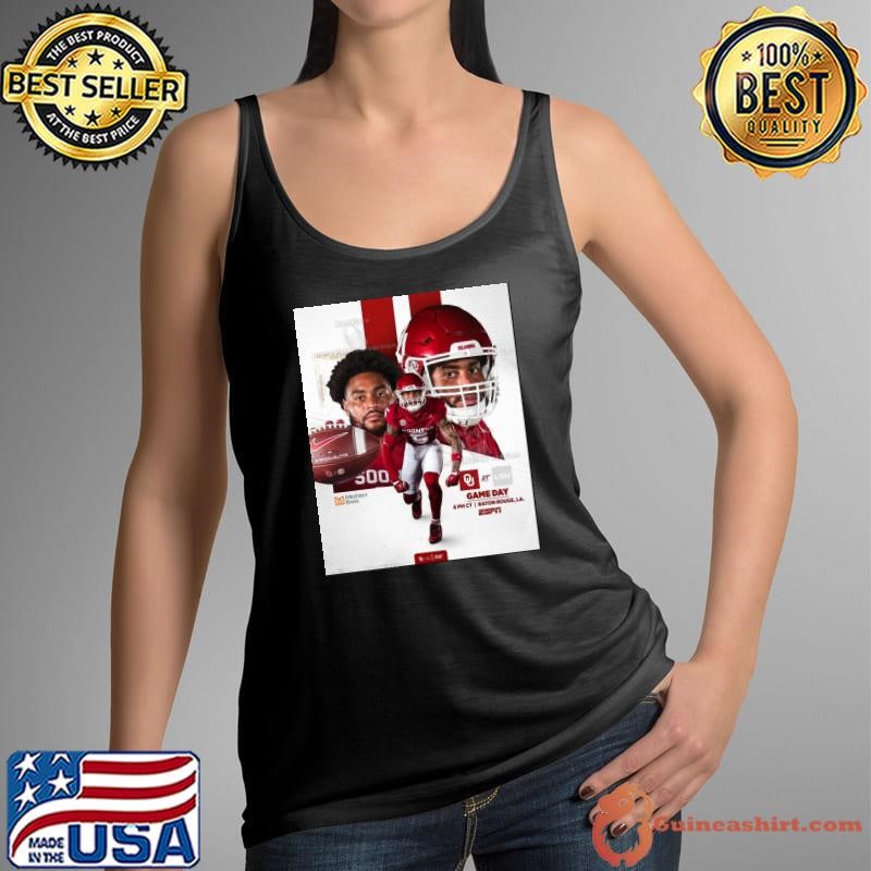 Poster Battle in the Bayou Oklahoma Sooners vs LSU Tigers Game Day Baton Rouge LA Nov 30 2024 Tank Top