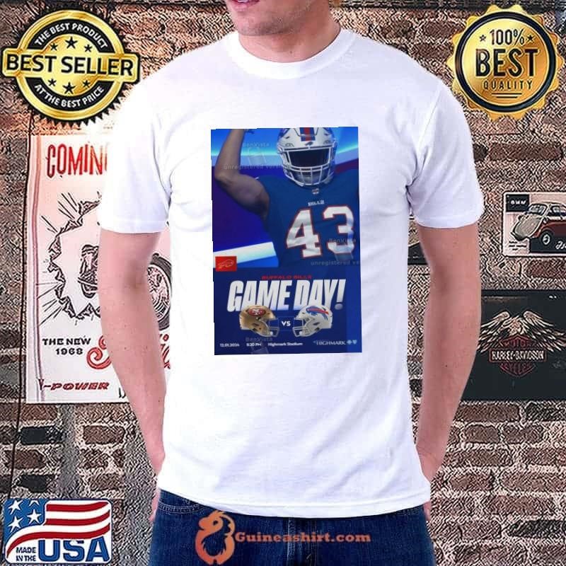 Poster Game Day Buffalo Bills vs SF 49ers Dec 1 2024 Highmark Stadium Unisex