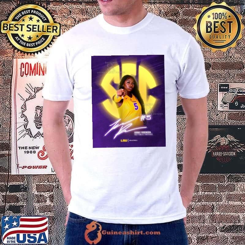 Poster Jurnee Robinson First Team All Conference LSU Volleyball Signature Unisex