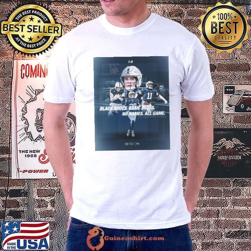 Poster Penn State Nittany Lions Black Shoes, Basic Blues, No Names, All Game 1-0 shirt