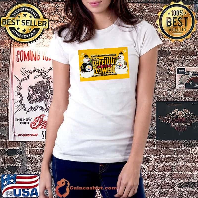 Poster Pittsburgh Steelers Myron Cope’s The Terrible Towel A Pittsburgh Snow shirt