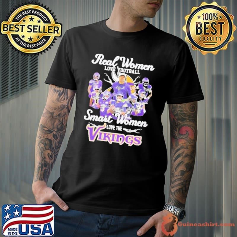 Real Women Love Football Smart Women Love The Minnesota Vikings Playoffs Shirt