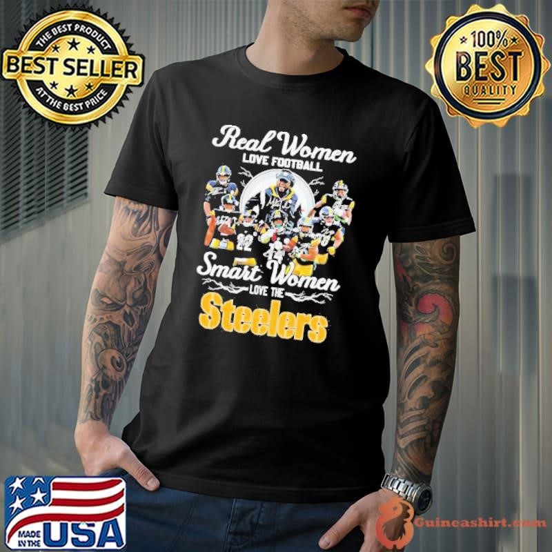 Real Women Love Football Smart Women Love The Pittsburgh Steelers Playoffs Shirt