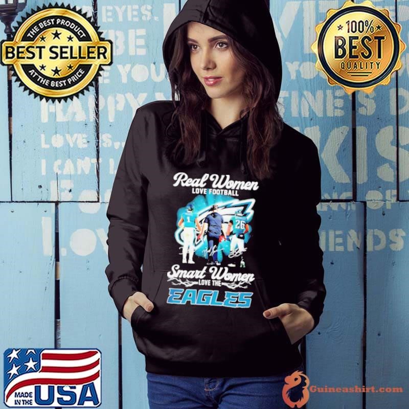 Real women love football smart women love the Philadelphia Eagles coach Hurts Barkley shirt