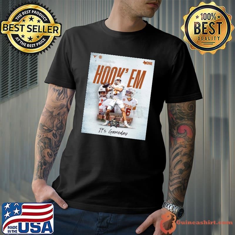 SEC Alabama Crimson Tide vs. Auburn Tigers Hook ‘Em It’s Gameday Lone Star Showdown 2024 Poster shirt