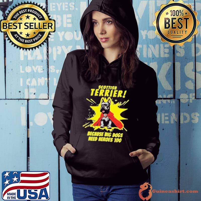 Scottie Dog Gifts Women Superdog Scottish Terrier Dog Performance Sprint Hoodie