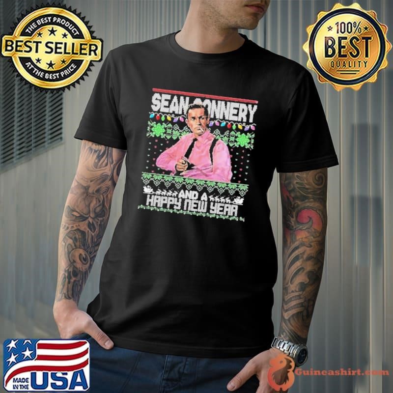 Sean Connery And A Happy New Year Ugly Christmas Unisex
