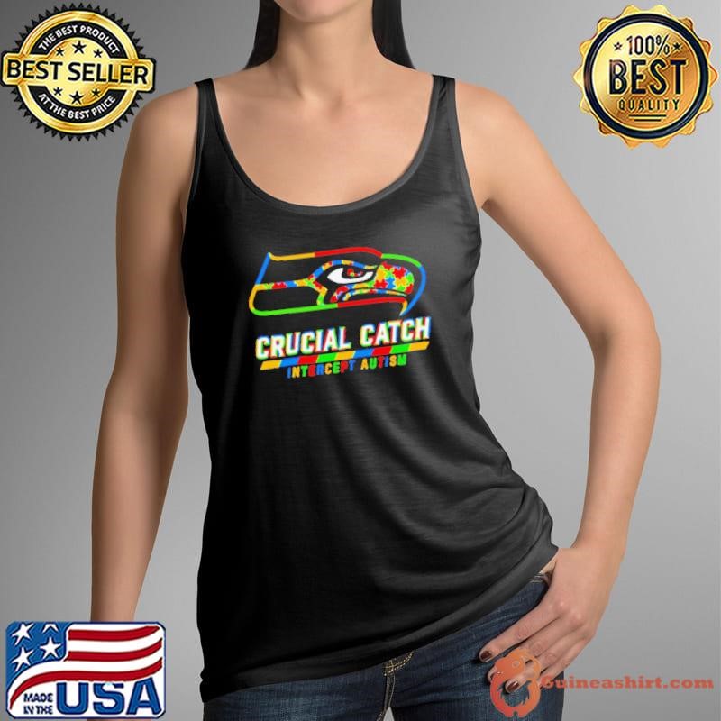 Seattle Seahawks crucial catch intercept autism Tank Top