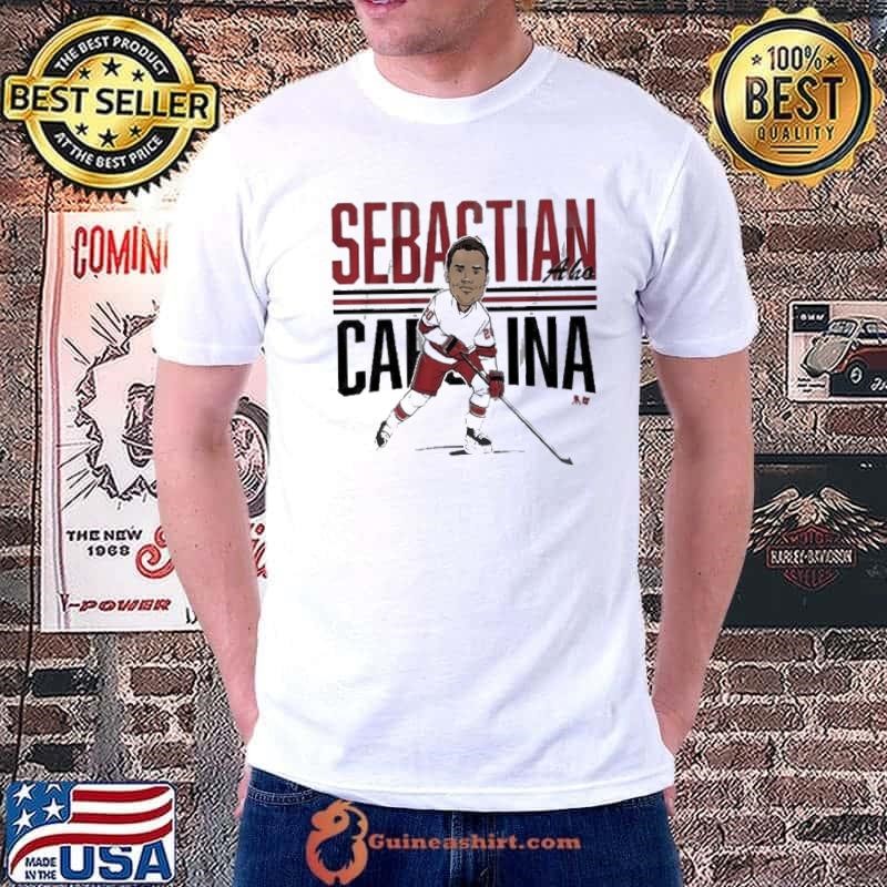 Sebastian Aho Center Ice Caricature shirts Unisex