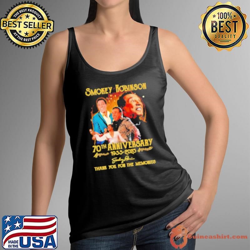 Smokey Robinson 70th Anniversary 1955 2025 Thank You For The Memories Shirt