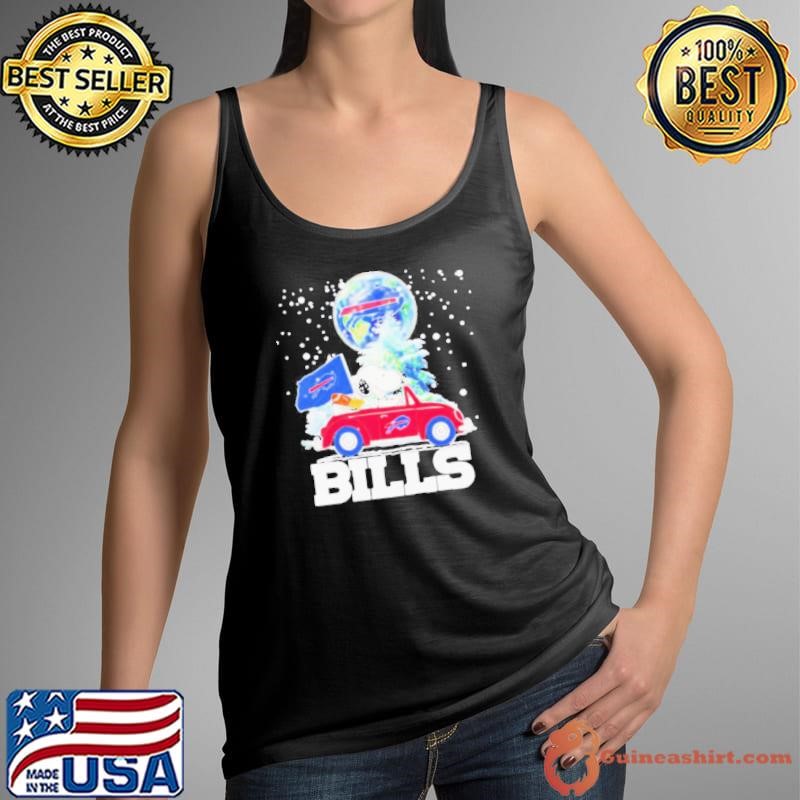 Snoopy driving car Let’s go Buffalo Bills Christmas shirt