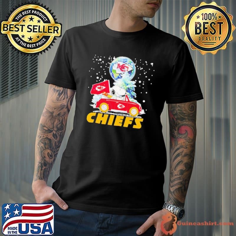 Snoopy driving car Let’s go Kansas City Chiefs Christmas Unisex