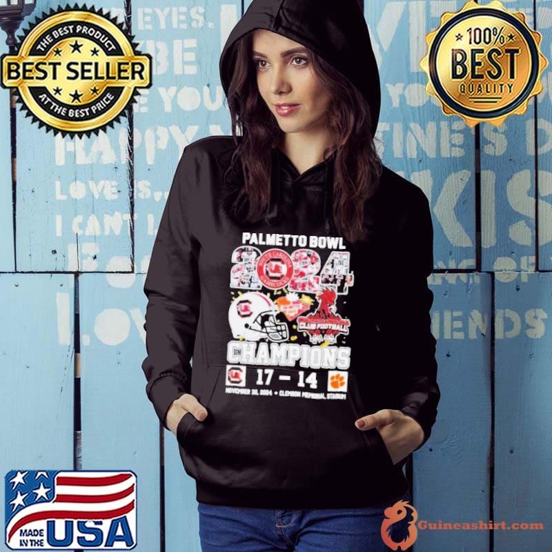 South Carolina Gamecocks The Palmetto Bowl 2024 Champions Victory 17 14 T Hoodie
