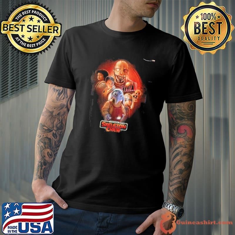 Star Wars Skeleton Crew Official Poster Art And Logo Disney Shirt