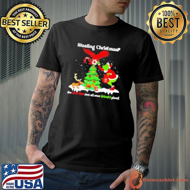 Stealing Christmas the Liver Bird sees all even Grinch's plans Shirt