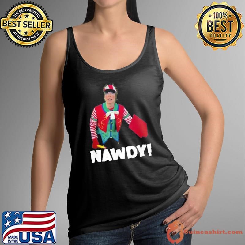 Tally The Elf Nawdy Innocent Funny Christmas Holiday Tank Top