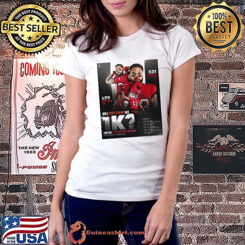 Tampa Bay Buccaneers Will Mike Evans Hit 1K For The 11Th Straight Season Record 11 Jerry Rice Poster Ladiestee