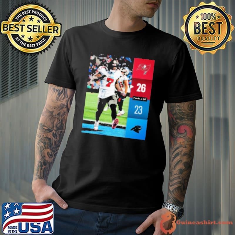 Tampa Bay Buccaneers win 26 23 Panthers week 13 2024 NFL game score Shirt
