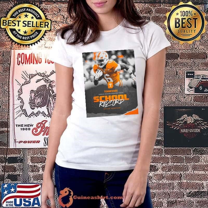 Tennessee Volunteers Dylan Sampson Single-Season Rushing Yards School Record Poster Ladiestee
