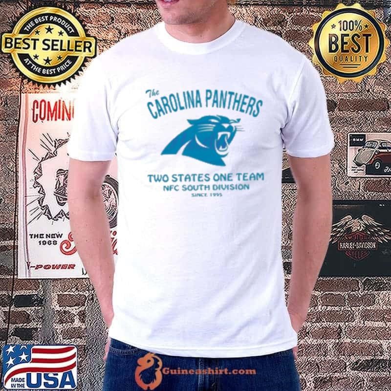 The Carolina Panthers all Two States One Team NFC South Division since 1995 Unisex