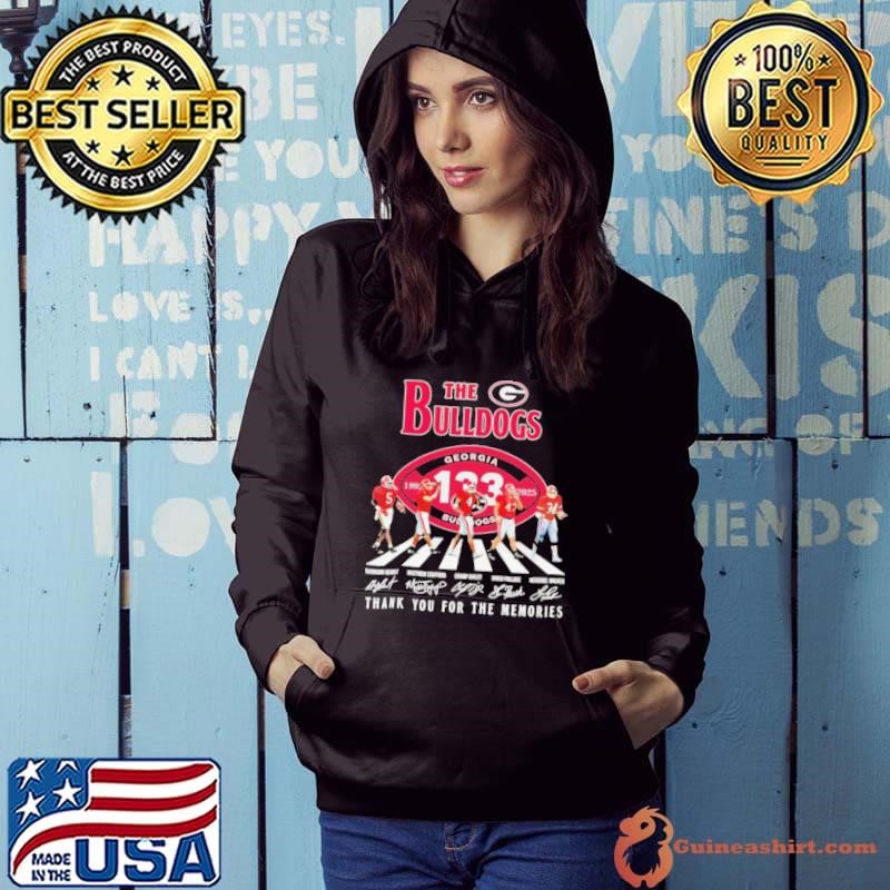 The Georgia Bulldogs abbey road 133rd Anniversary 1892 2025 signatures Hoodie