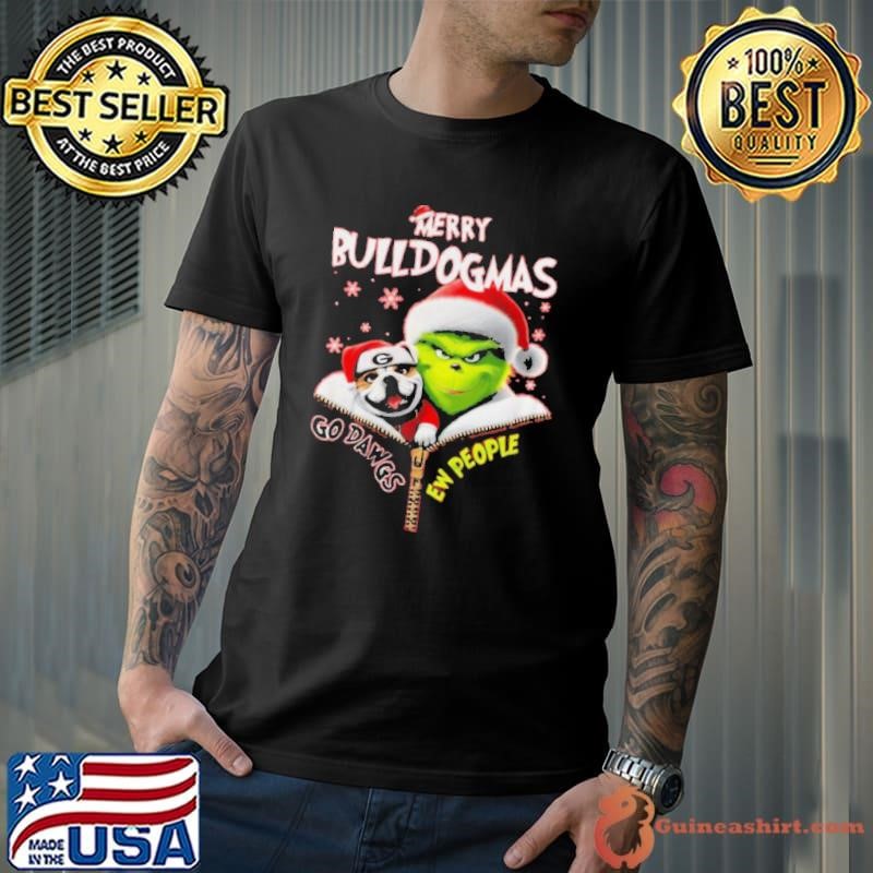 The Grinch Georgia Bulldogs Merry Dulldogmas Go Dawgs Christmas Shirt