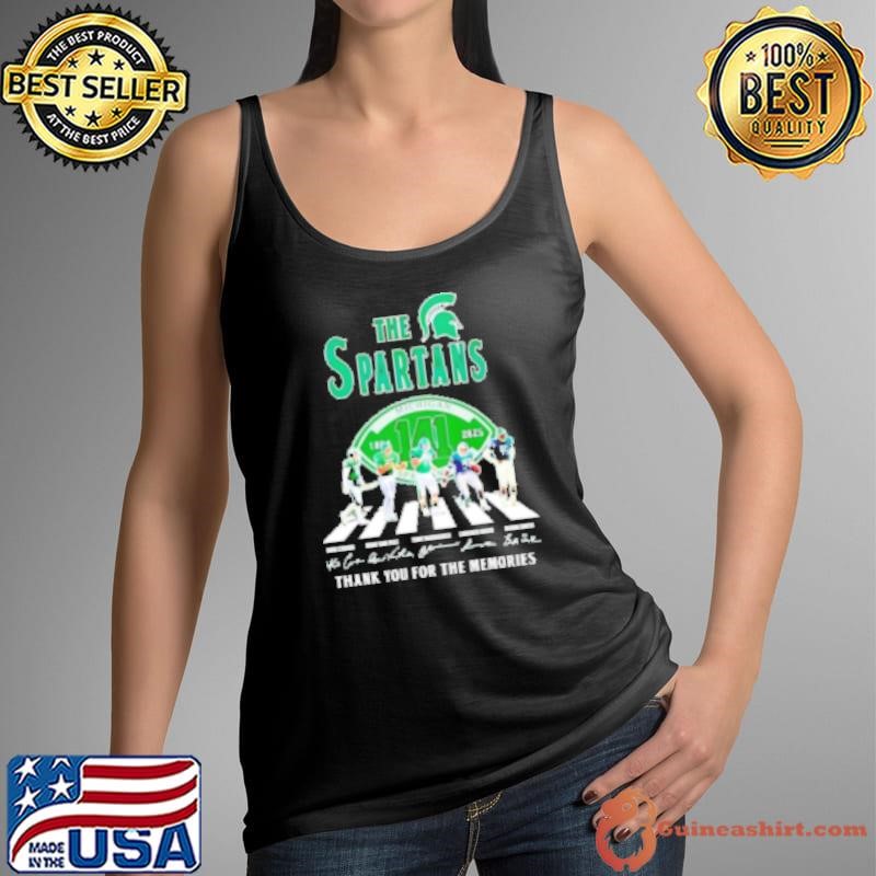 The Michigan State Spartans Abbey Road 1884 2025 thank you for the memories signatures Tank Top