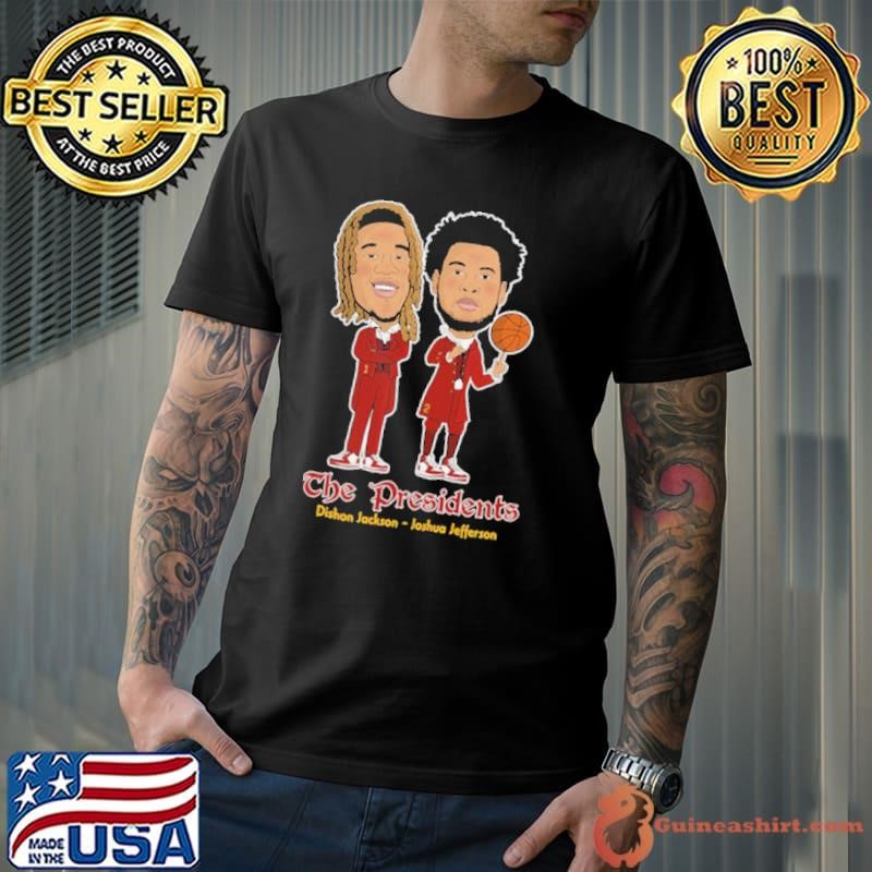 The Presidents – Dishon Jackson and Joshua Jefferson Caricatures Iowa State Cyclones Shirt