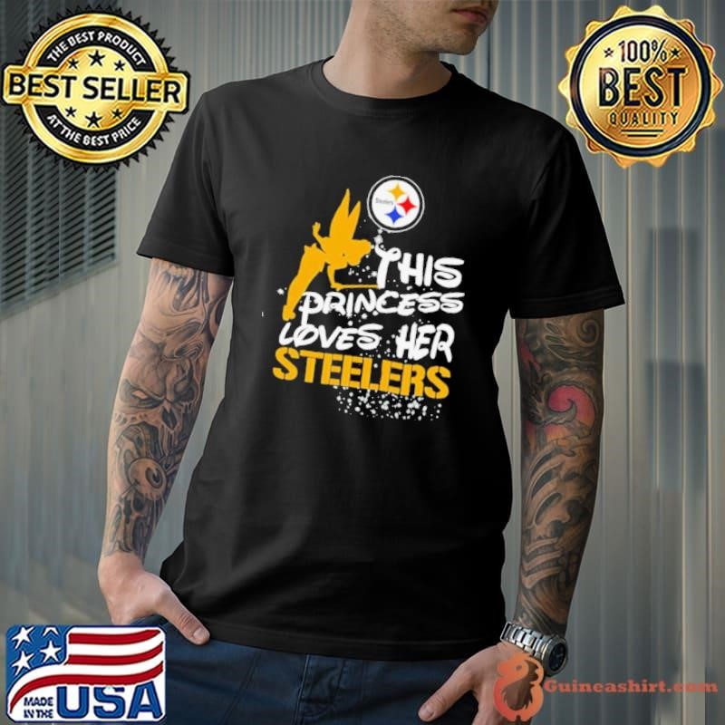 This princess love her Pittsburgh Steelers shirt