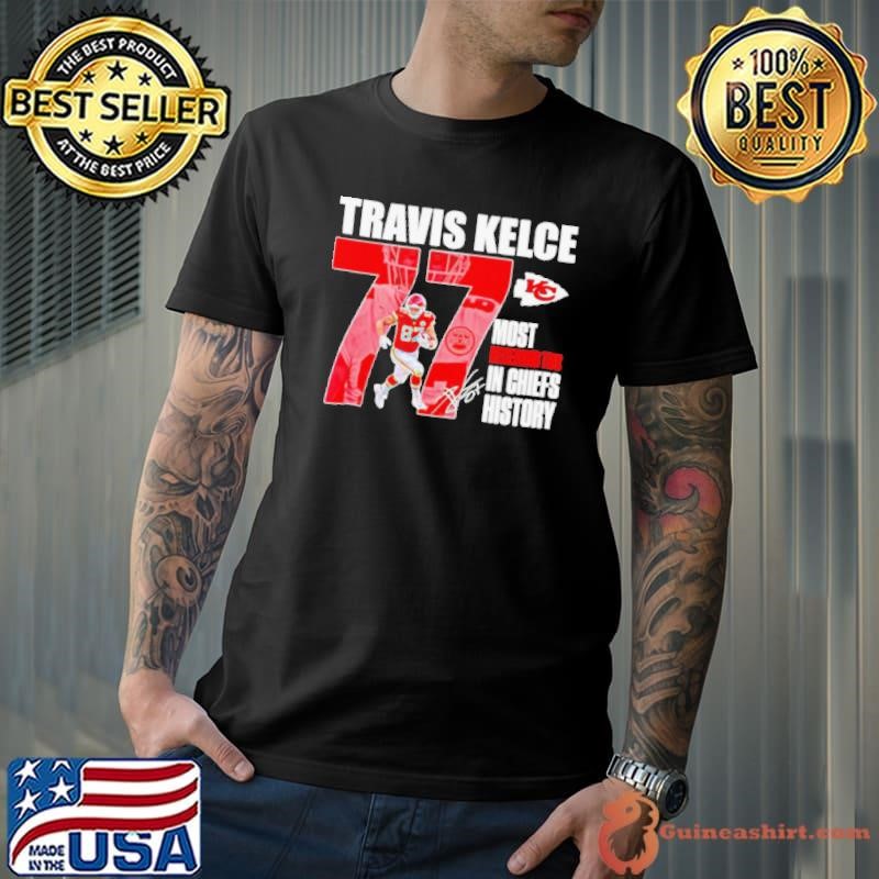 Travis Kelce Chiefs most receiving TDS in Chiefs history signature Unisex