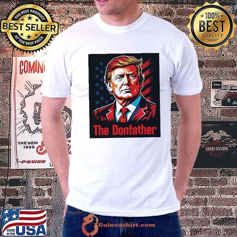 Trump The Donfather President American Flag Retro Unisex