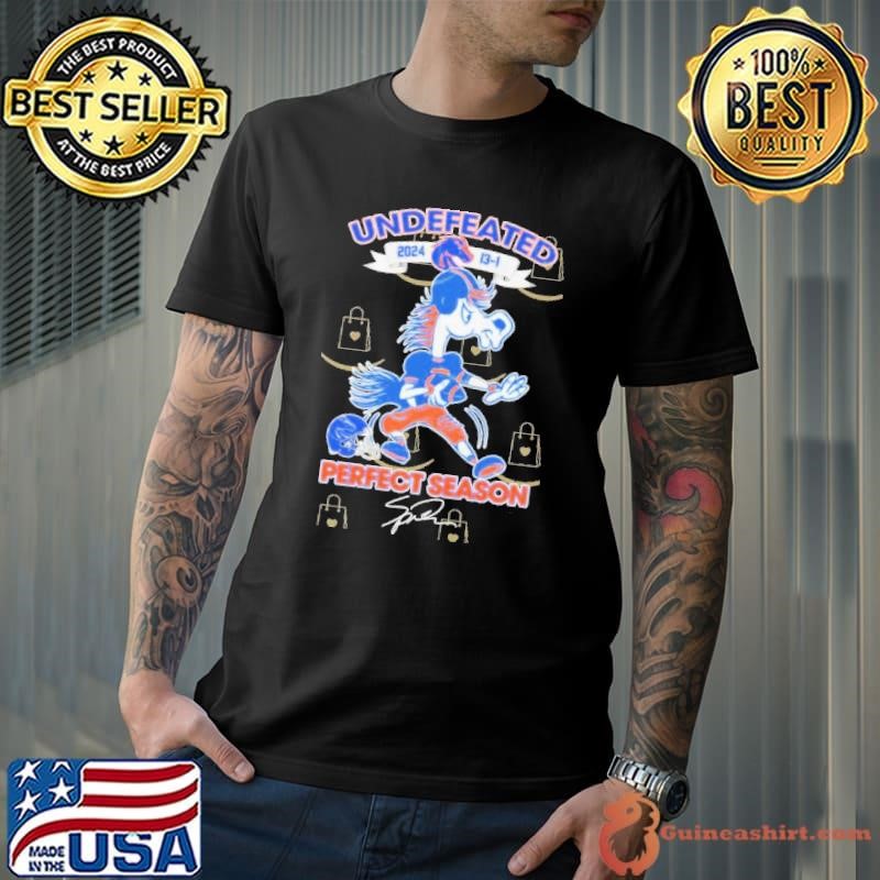 Undefeated 2024 Boise State Broncos Perfect Season Signature T-Shirt