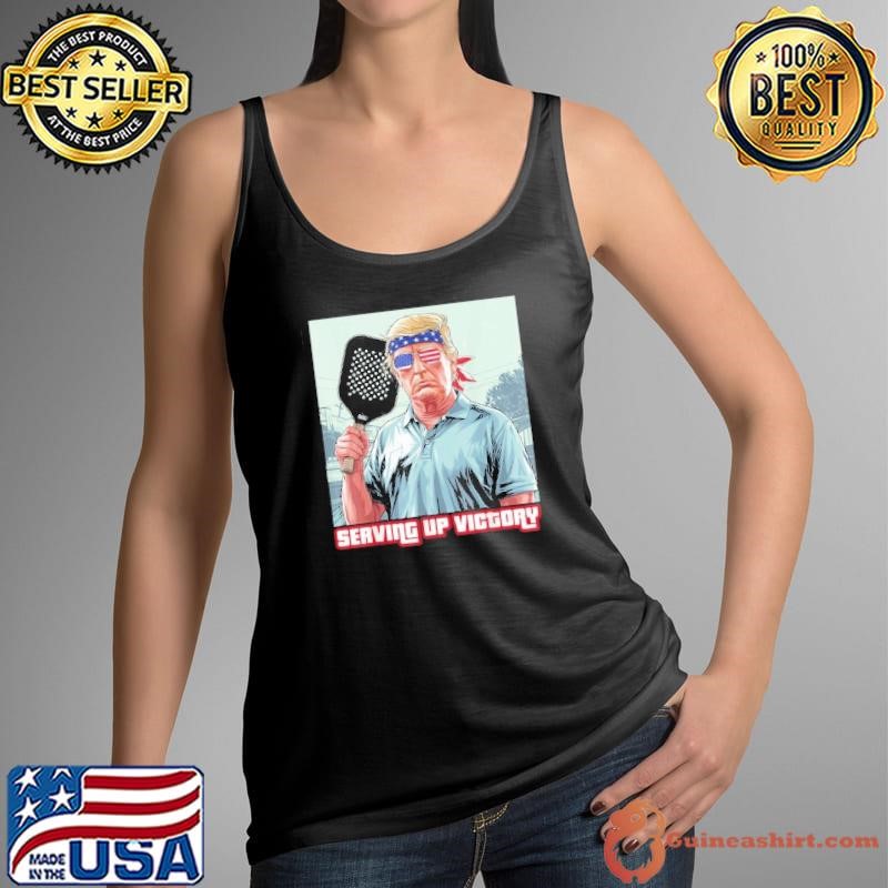 Usa Pickleball Champ Patriotic Trump Political Pickleball Shirt