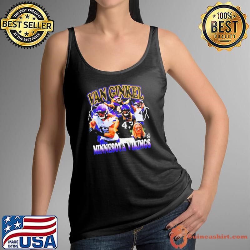 Van Ginkel Minnesota Vikings NFL football player graphic shirt