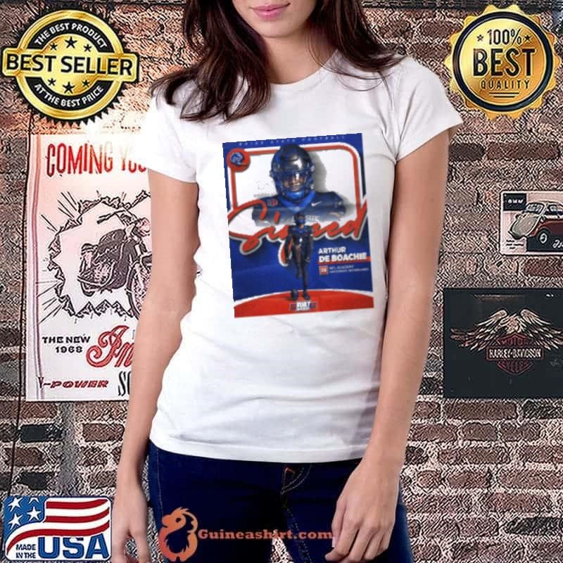 Welcome to the blue Boise State Broncos Football Signed Arthur de Boachie Shirt
