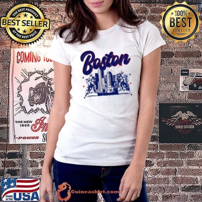 Where I'm From Adult Boston Skyline Shirt