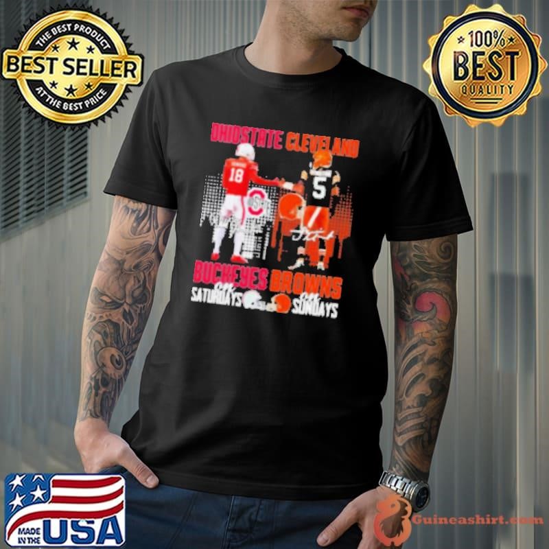 Will Howard Ohio State Buckeyes On Saturdays X Jameis Winston Cleveland Browns On Sundays Unisex
