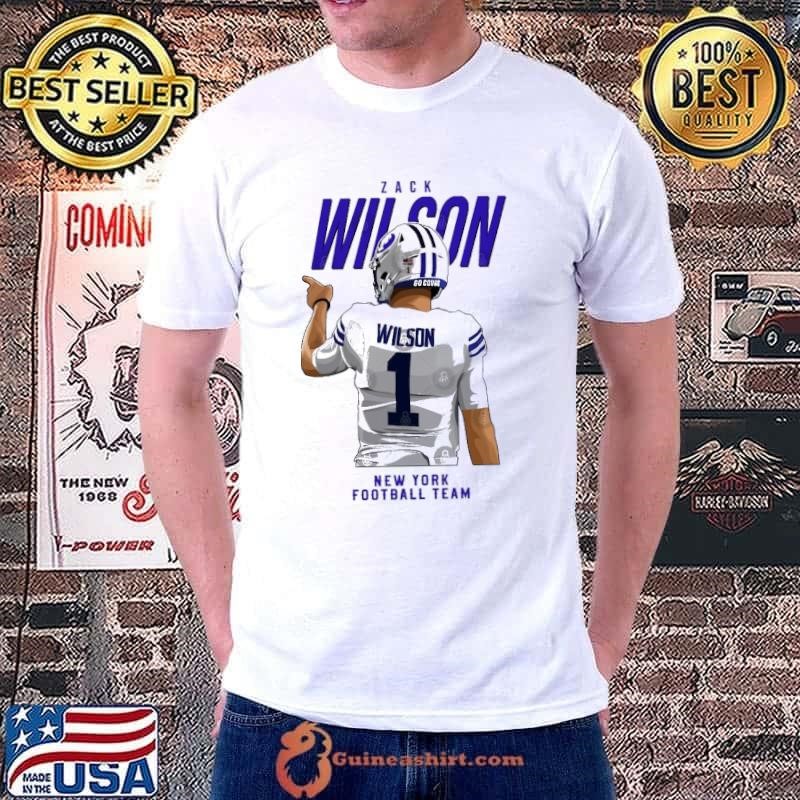 Zach Wilson American professional football quarterback 2 New York Football Team T-Shirt