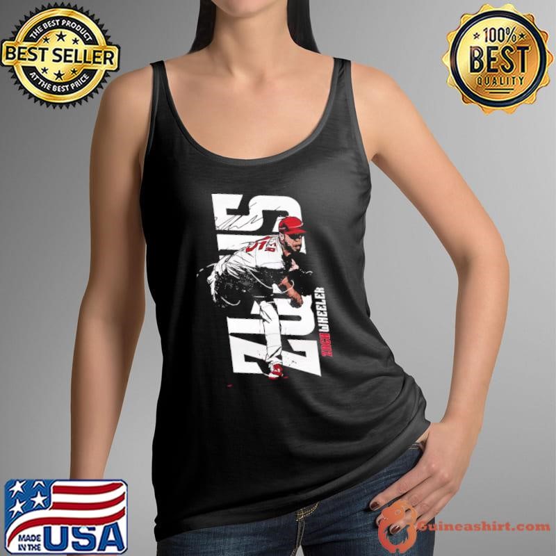 Zack wheeler vertical American professional baseball pitcher Philadelphia Phillies Tank Top