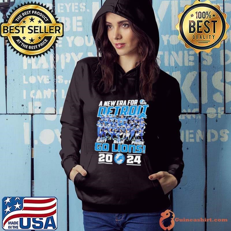 A New Era For Detroit All Grit All Blue All Pride Go Lions 2024 Fan Favorite Shirt