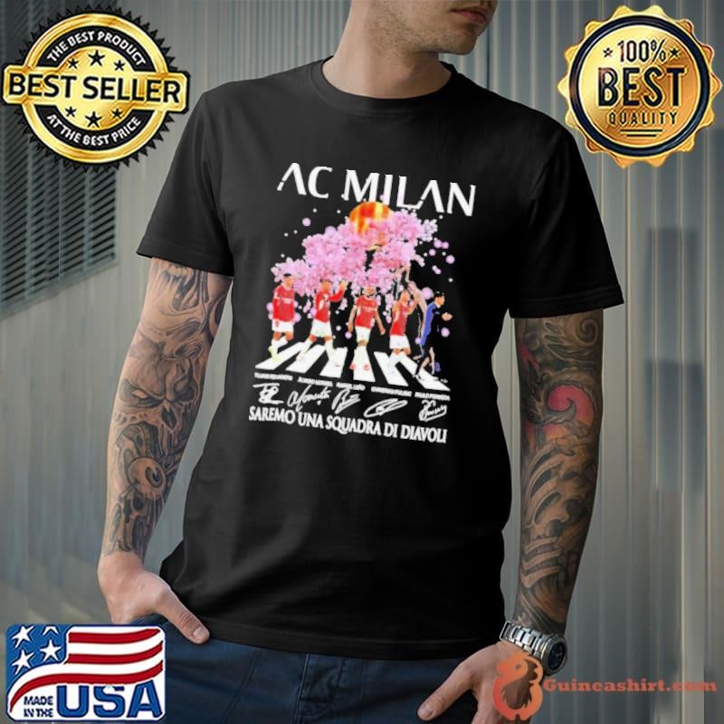 AC Milan Paulo Fonseca Pulisic Leao Morata and Reijnders road saremo una squadra di diavoli signatures shirt