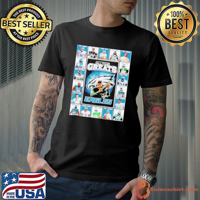All time greats Philadelphia Eagles Lane Johnson Jason Kelce Reggie White Brian Dawkins signatures Unisex