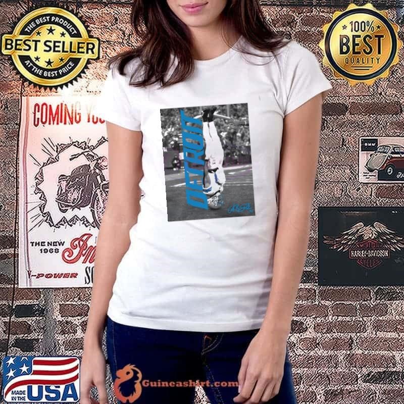 Amon Ra St Brown Headstand Celebration Detroit Football Shirt