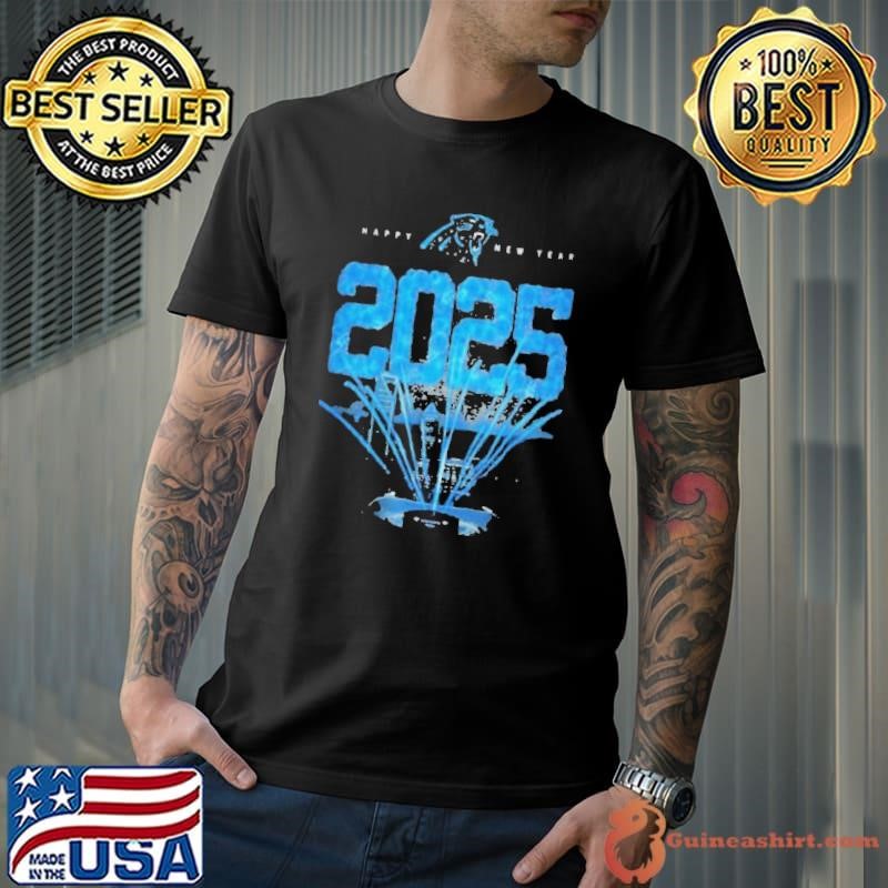 Carolina Panthers Happy New Year 2025 Shirt