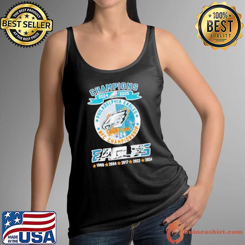 Champions 2024 2025 Philadelphia Eagles NFC Championship Tank Top