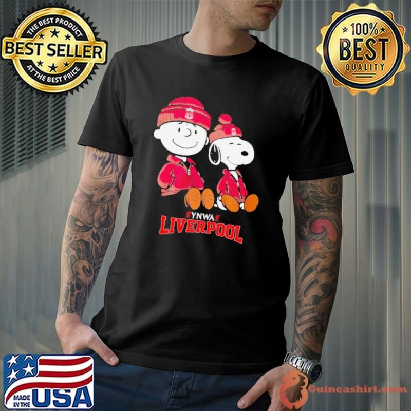 Charlie Brown and Snoopy YNWA Liverpool sitting Unisex