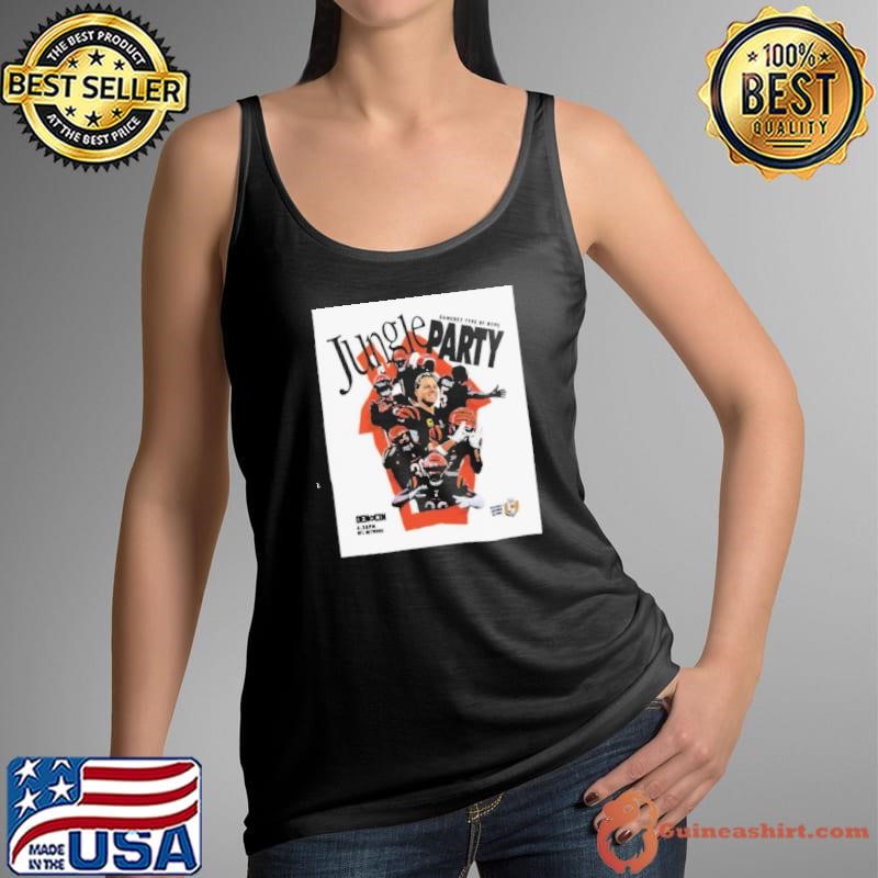 Cincinnati Bengals vs Denver Broncos Jungle Gameday Type Of Hype Party NFL Network 2024 Poster shirt