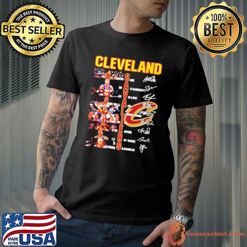 Cleveland Cavaliers all team name and photo signature shirt