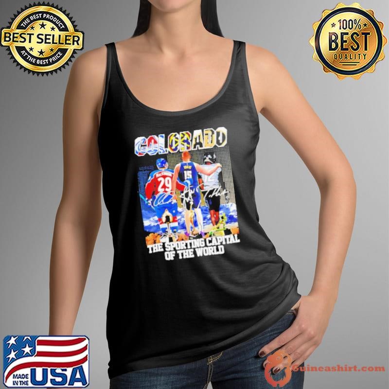 Colorado sport the sporting capital of the world city skyline Tank Top