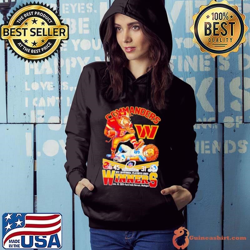 Commanders NFC Divisional Playoffs 2025 winners mascot shirt